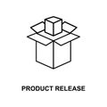 product release line icon Royalty Free Stock Photo