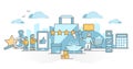 Product reviews as online web shop satisfaction feedback outline concept