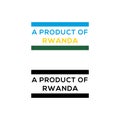 A product of Rwanda stamp or seal design vector download