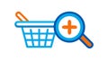 Product Search and Add-to-Cart Functionality Icon, vector design Generative AI Royalty Free Stock Photo
