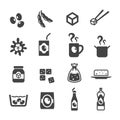 product of soybean icon set