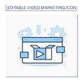 Product video line icon Royalty Free Stock Photo