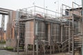 Production capacity of the wine processing plant. Royalty Free Stock Photo