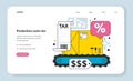 Production costs rise as a financial inflation cause web banner
