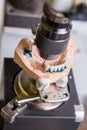 Production dentures drill in action Royalty Free Stock Photo