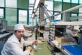 Production of electronic components at high-tech factory