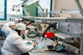 Production of electronic components at high-tech