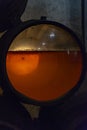 Production of fortified jerez, xeres, sherry wines in old oak barrels in sherry triangle, Jerez la Frontera, El Puerto Santa Maria