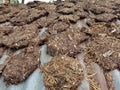 Production of fuels in india called dung cakes.