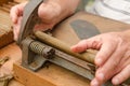 Production of handmade cigars Royalty Free Stock Photo