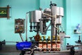 Production line in the rum distillery La Occidental Guayabita del Pinar, in Cuba