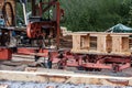 Production of school desks in the woodworking shop