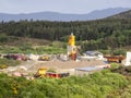 Production site of sand and gravel close to Muckish Mountain, County Donegal, Ireland Royalty Free Stock Photo