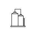 production tanks icon. Element of production icon for mobile concept and web apps. Thin line production tanks icon can be used for