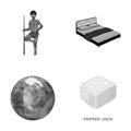 Production, tourism, entertainment and other monochrome icon in cartoon style.stone, travel, business icons in set