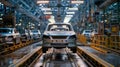 The production of vehicles never stops with the assembly line continuously and efficiently manufacturing cars 247