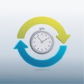 Productivity Cycle and Time Management Icon Royalty Free Stock Photo