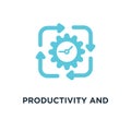 productivity and efficiency icon. productivity and efficiency co
