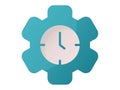 Productivity efficiency working time single isolated icon with smooth style