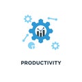 productivity icon. productive capacity concept symbol design, pe