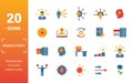 Productivity icon set. Include creative elements skill, time management, coffee break, work plan, daily tasks icons. Can be used