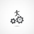 Productivity icon on white