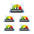 Productivity level meter. Tracking and Improving Your Efficiency for Maximum Results