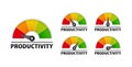 Productivity level meter. Tracking and Improving Your Efficiency for Maximum Results