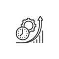 Productivity line icon