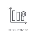 Productivity linear icon. Modern outline Productivity logo conce
