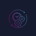 Productivity linear vector icon