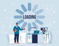 Productivity Loading Process and Take Coffee Break