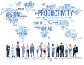 Productivity Mission Strategy Business World Vision Concept Royalty Free Stock Photo