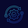 productivity and production capacity vector icon Royalty Free Stock Photo