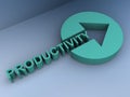 Productivity sign Royalty Free Stock Photo