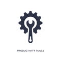 productivity tools icon on white background. Simple element illustration from productivity concept