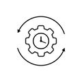 Productivity vector icon. Efficiency illustration sign. capacity symbol.