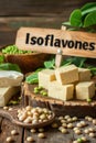 Products contain isoflavones on the table. Selective focus. Royalty Free Stock Photo