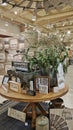 Farmhouse decor interior retail showroom