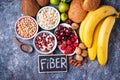 Products rich in fiber. Healthy diet food