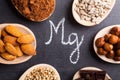 Products rich in magnesium