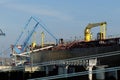 Products Tanker in operations at the Oil Terminal