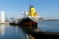 Products Tanker in operations at the Oil Terminal