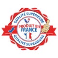 Produit en France, Qualite Superieure - icon Royalty Free Stock Photo