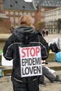 Proetest rally stop coronavirus pandemiic laws in Denmark