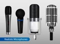 Profesional Microphones Transparent Set