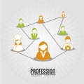 Profession design Royalty Free Stock Photo