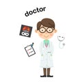 Profession doctor. illustration