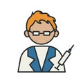 profession doctor worker avatar fill style icon