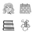 Profession, education and other monochrome icon in cartoon style.finance, medicine icons in set collection.